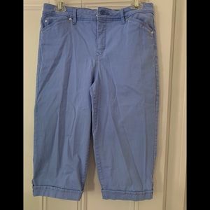 Skimmer below knee cotton pants.